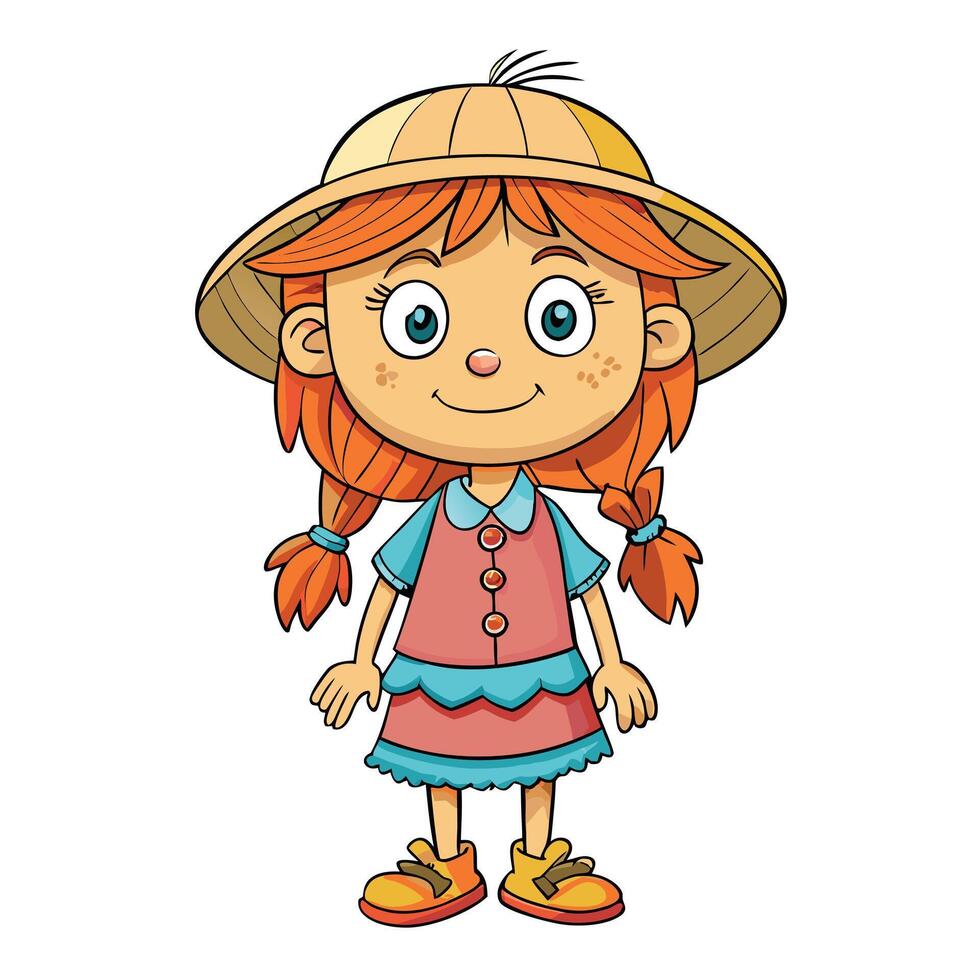 Cute happy smiling child isolated on white vector