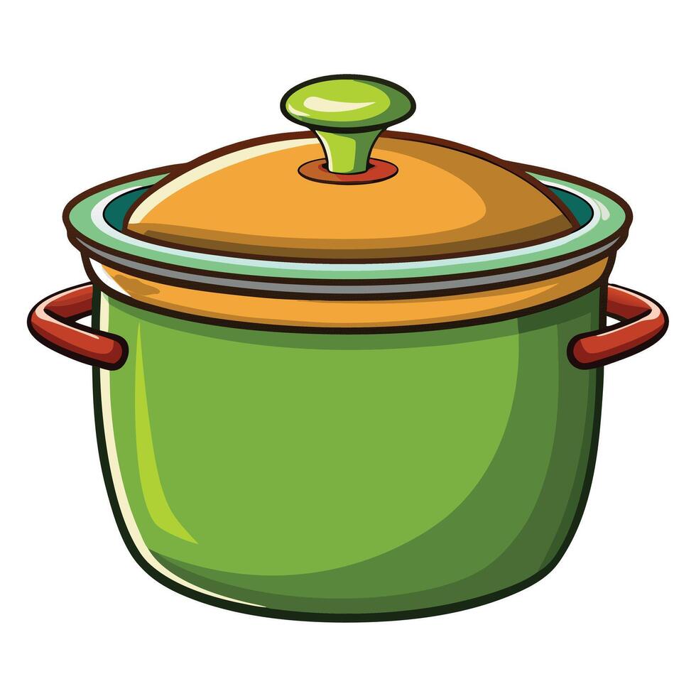 Large pot art illustration vector