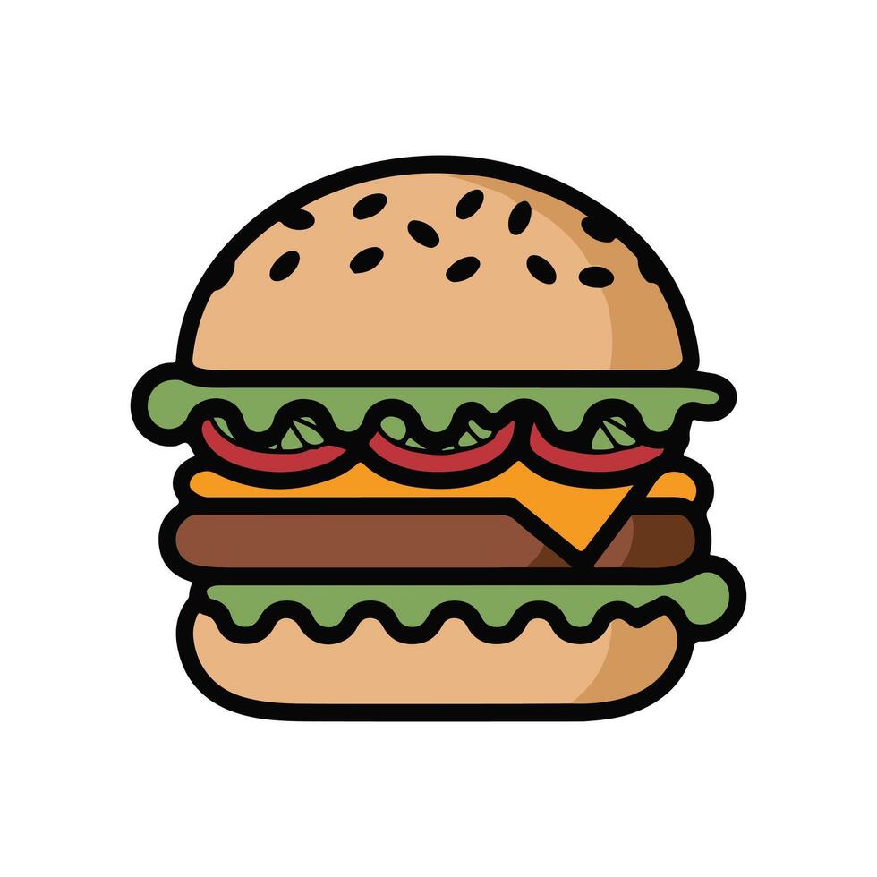 hamburger icon on white background vector