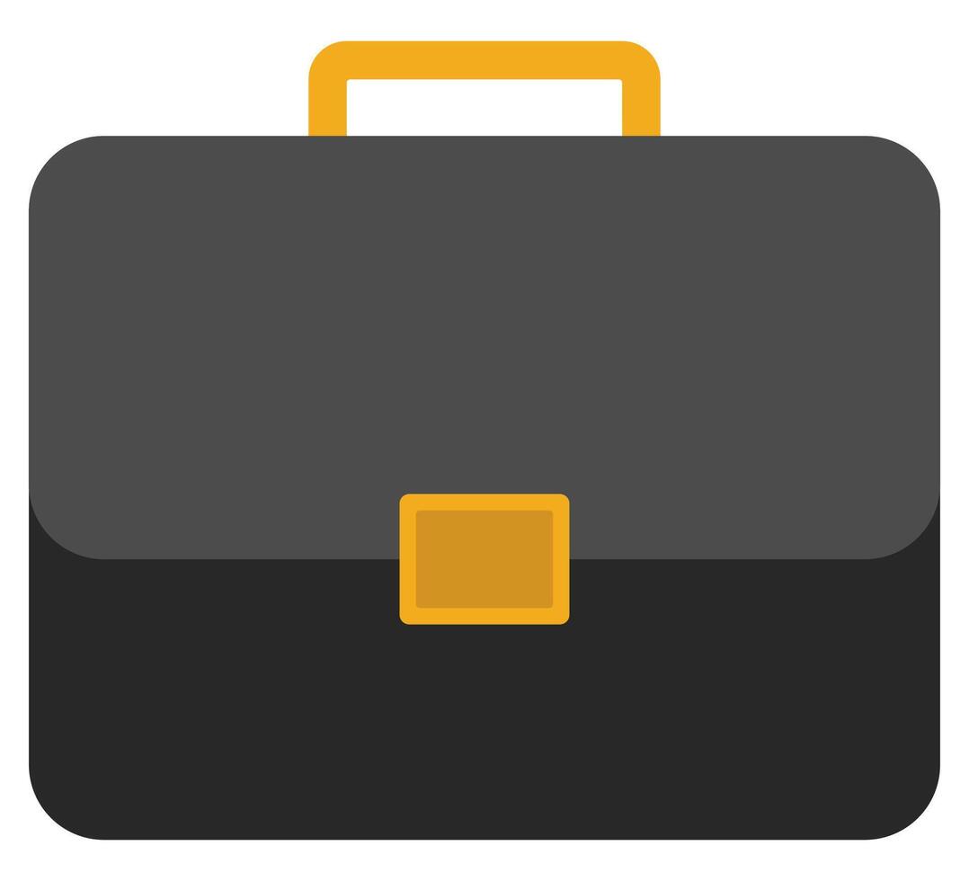 Briefcase flat icon isolated on white background. vector