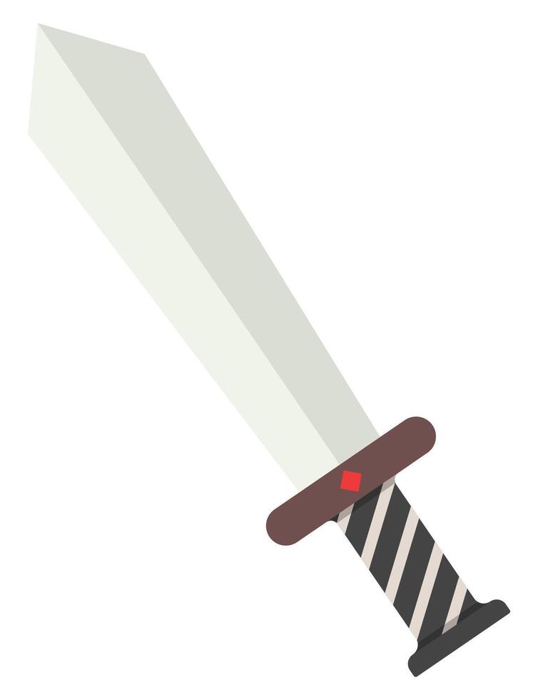 Sword icon illustration isolated on white background. vector
