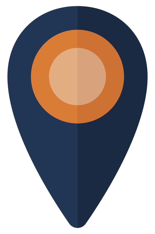 location pin isolated on white background. vector