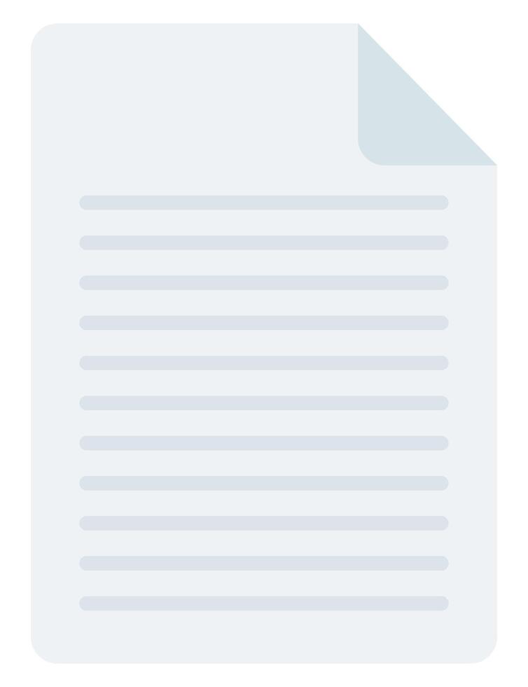 Document flat icon. vector