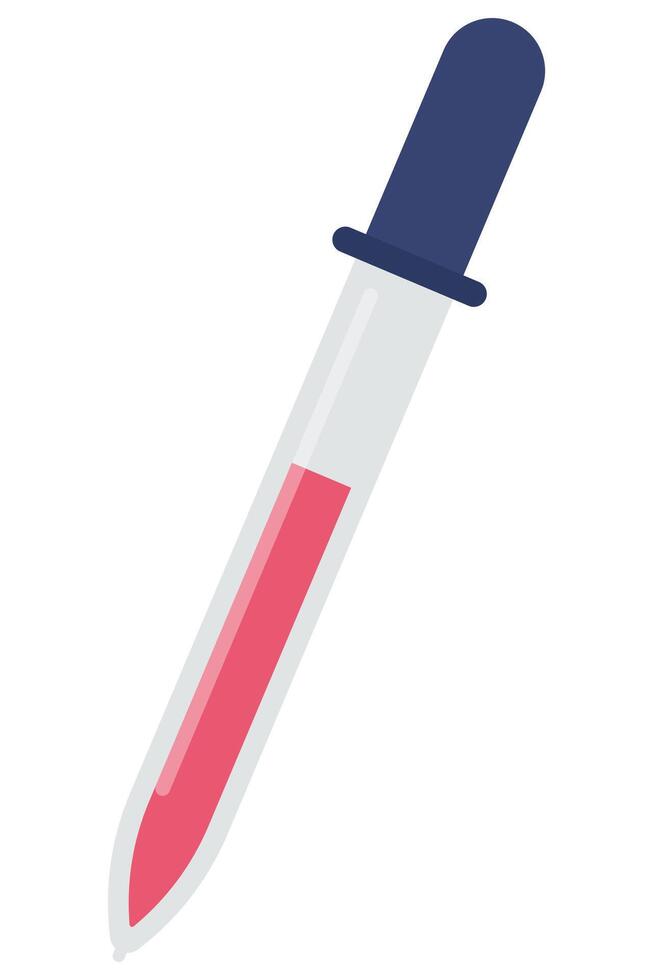 Eyedropper flat icon isolated on white background. vector