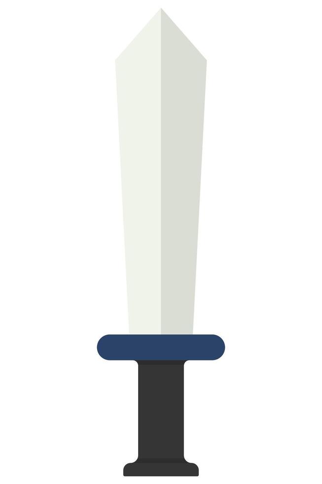 Cartoon icon sword isolated on white background. vector