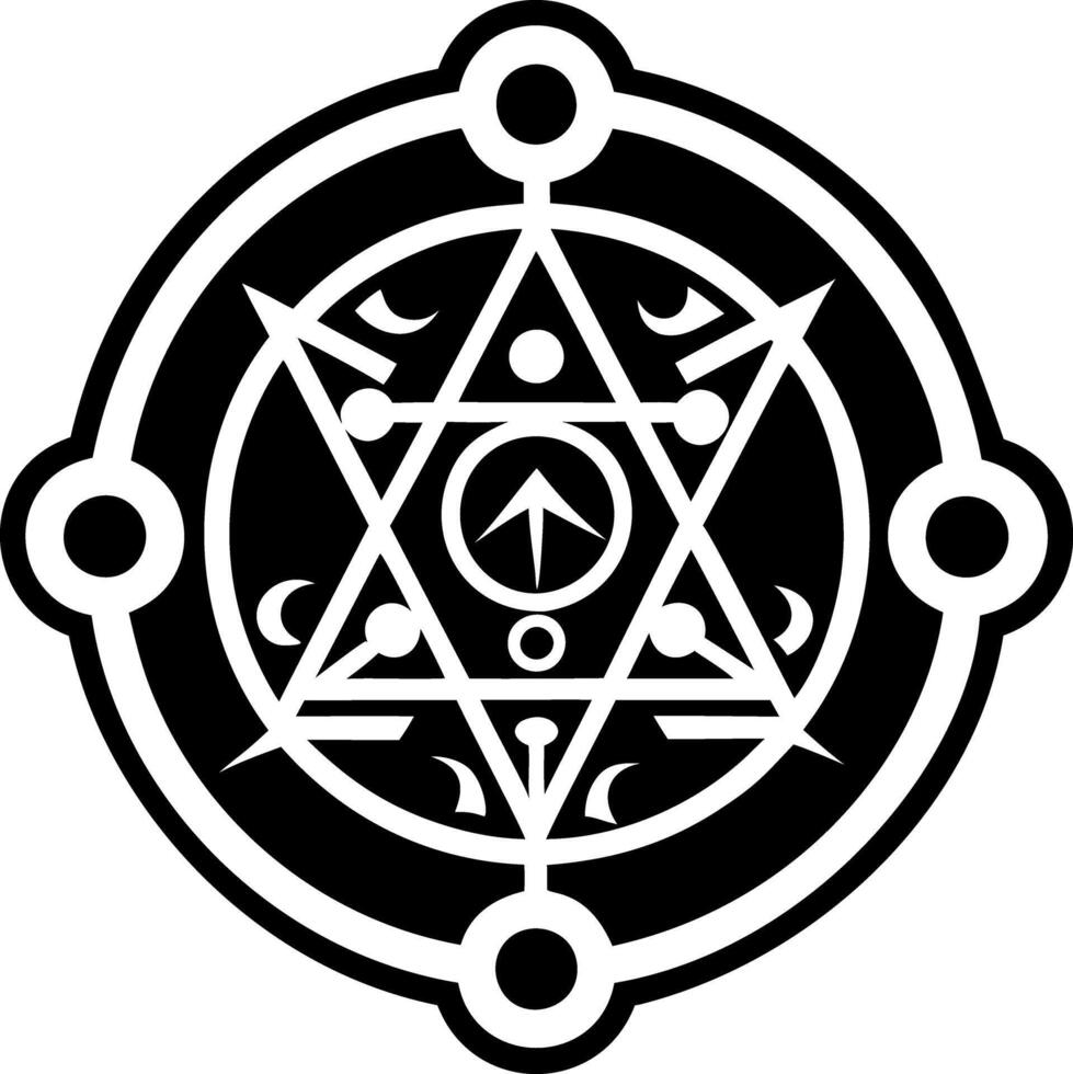 A glyph style icon of adinkra star symbol vector