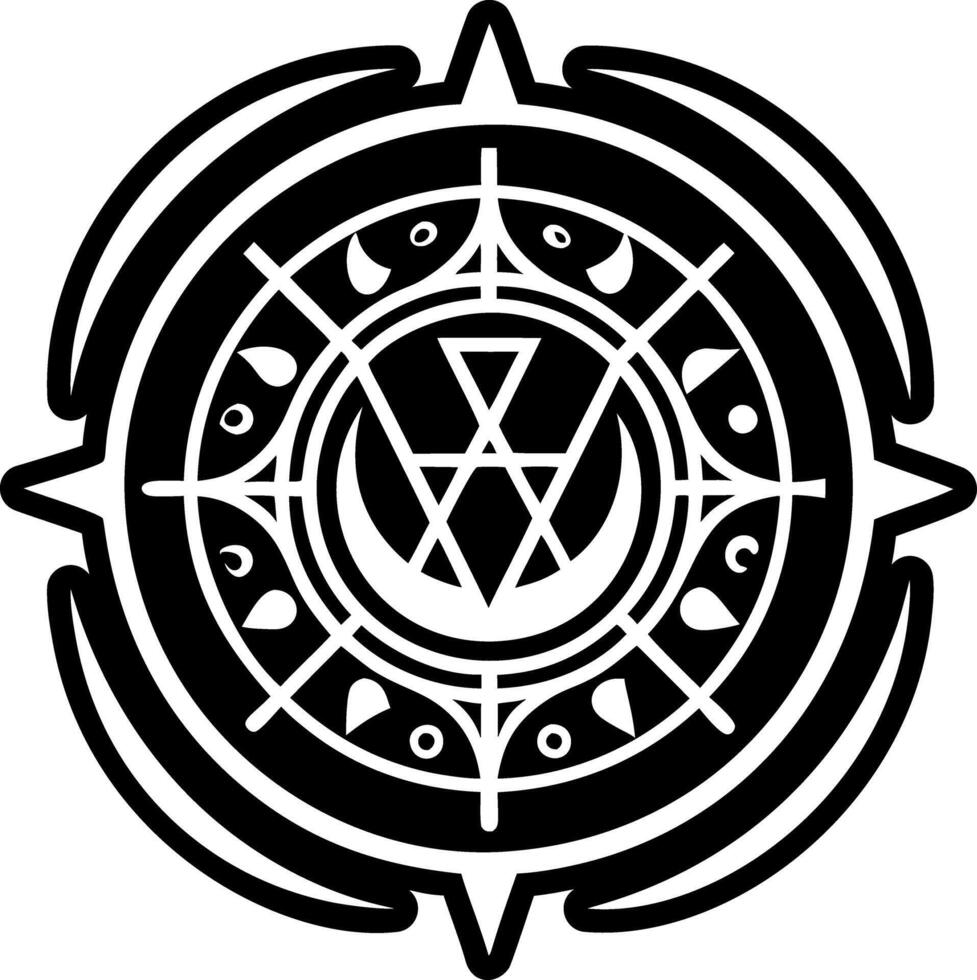 Adinkra art icon in glyph style vector