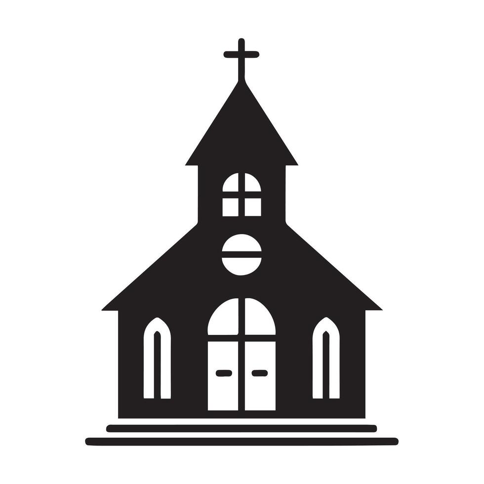 Cross Symbol within a Circular Design vector