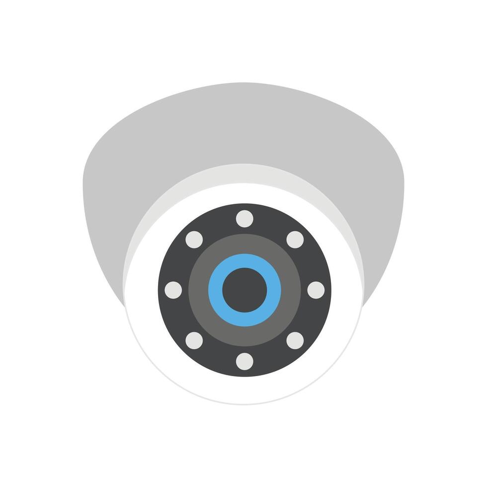 Home camera flat icon vector