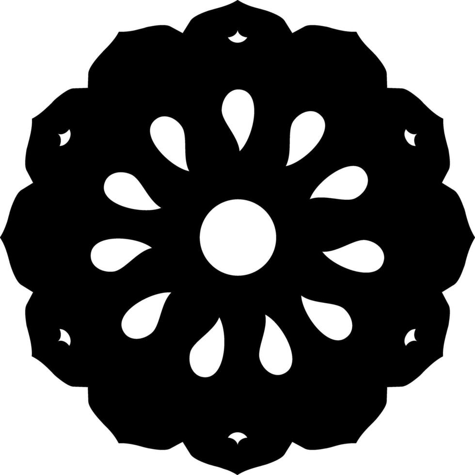 Rounded Filled Kiwi Icon vector