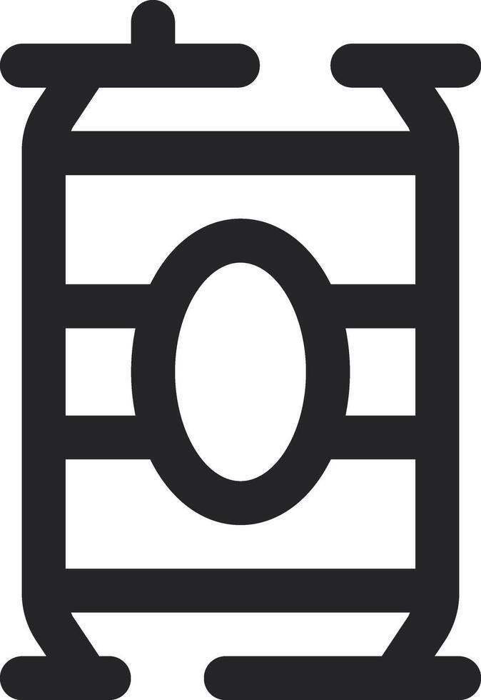 Rounded Stroke Beer Icon vector