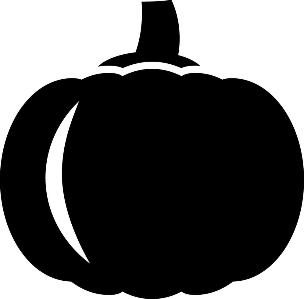 Rounded Filled Pumpkin Icon vector