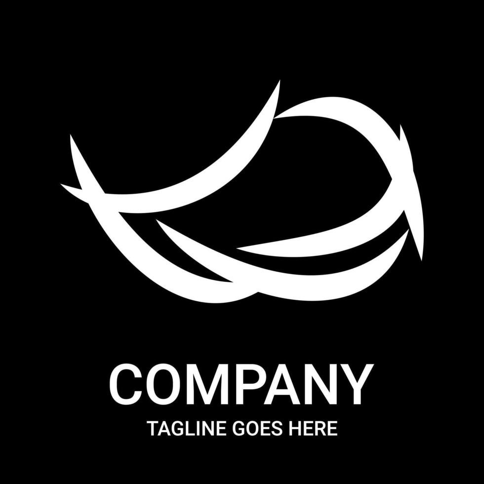 Letter D logo design, for company, sticker, hats, t-shirts, etc. Simple and sporty letter logo design. vector