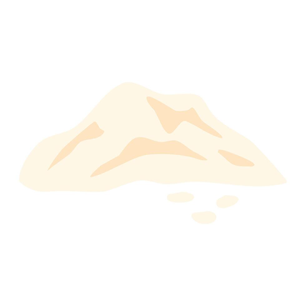 heap of sea salt crystals vector