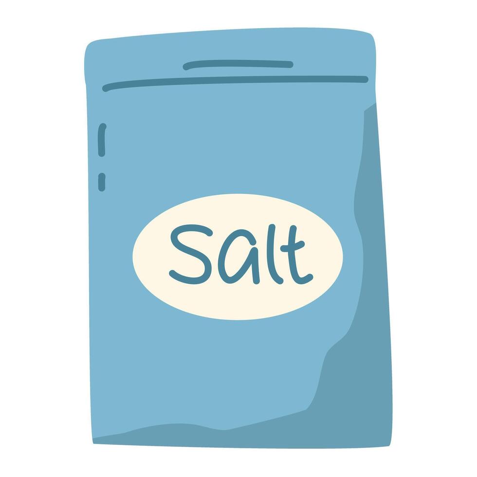 Salt seasoning and adding condiments during cooking vector