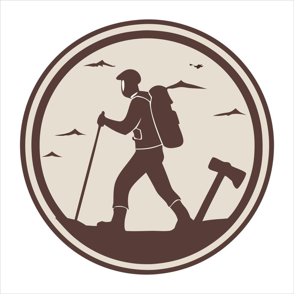 Trail Blazing and Tent Sleeping vector