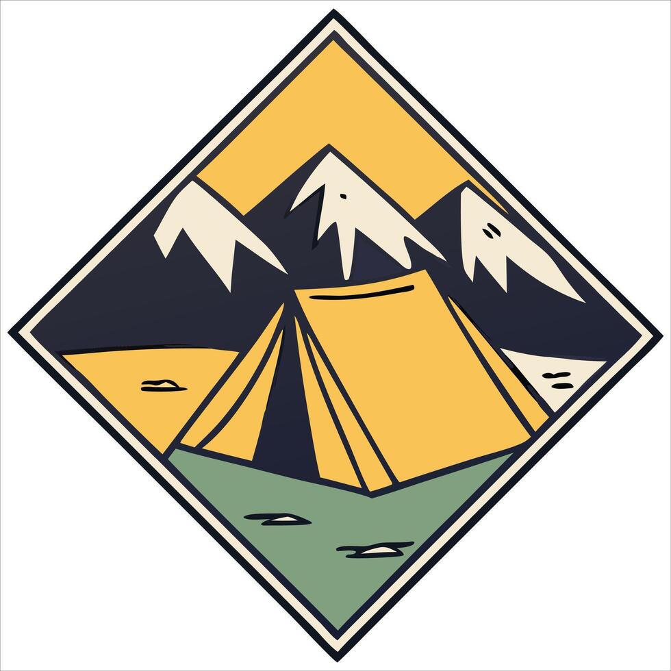 Camping Where Bedtime is Optional vector