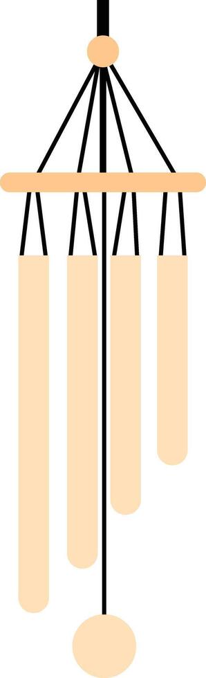 Bar wind chime icon. Wind chime logo. Wind bells symbol. Windchimes sign. flat style. vector
