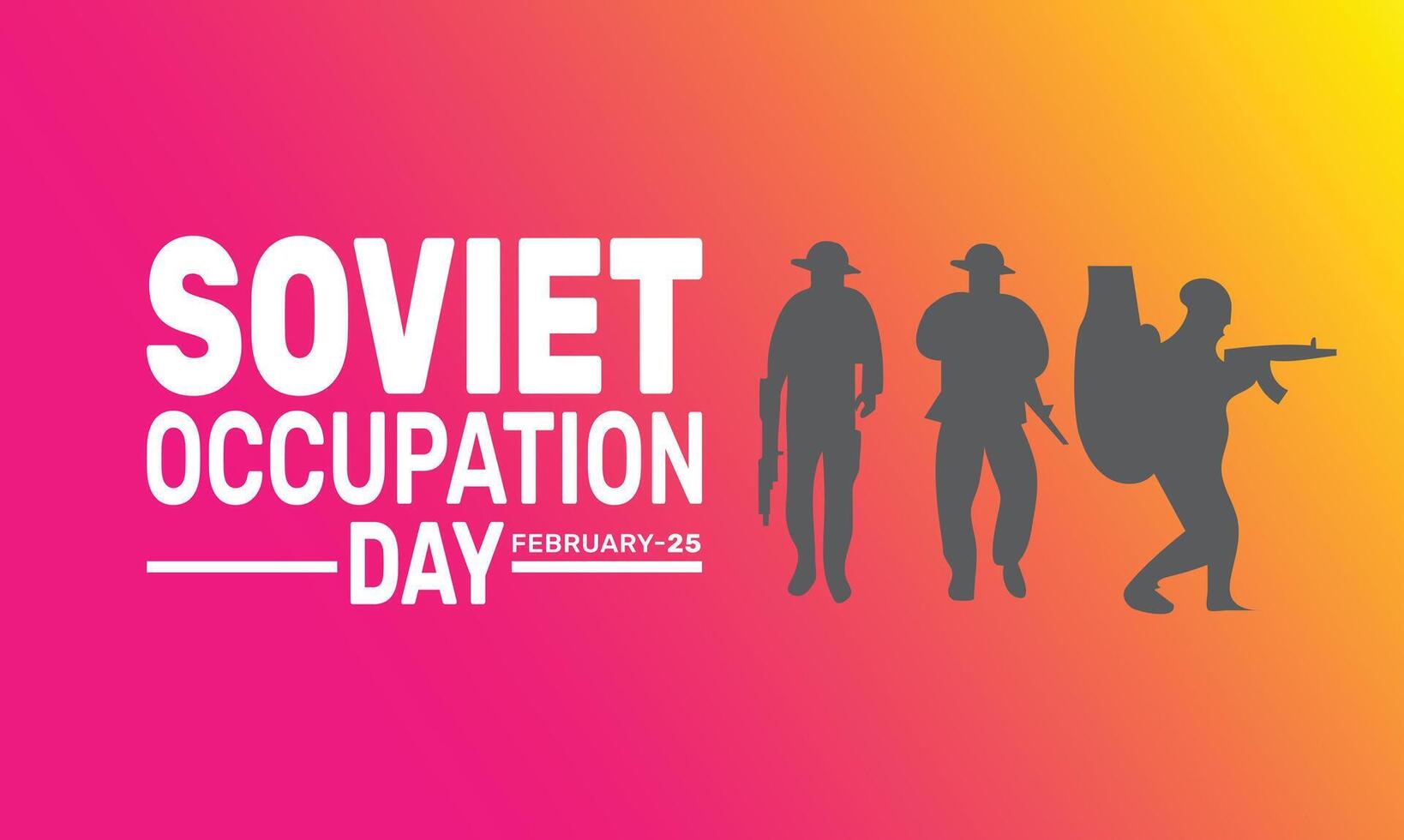 Soviet Occupation Day marks the anniversary of the Soviet Union's occupation of Estonia, Latvia, and Lithuania, reminding of the struggles for independence and the resilience of these nations. vector