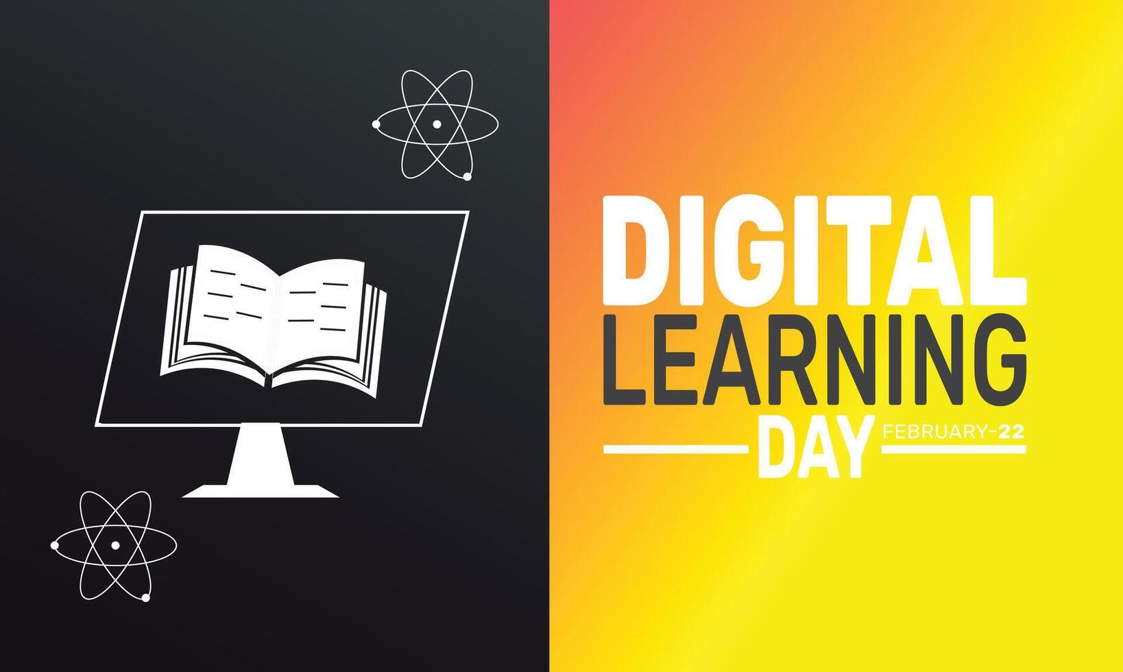 Digital Learning Day highlights the importance of modern tools in classrooms, inspiring students and educators to innovate, grow, and succeed in an ever-evolving digital world. vector