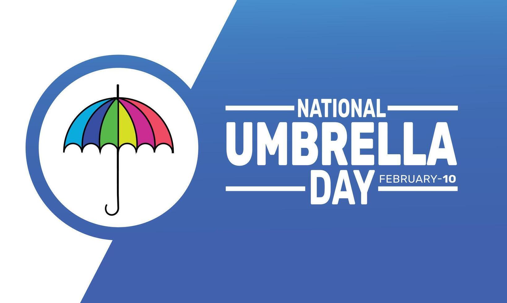 National Umbrella Day is a day to appreciate the umbrella, a simple yet essential tool that provides shelter from the rain and sun, and has become an iconic symbol of weather preparedness. vector