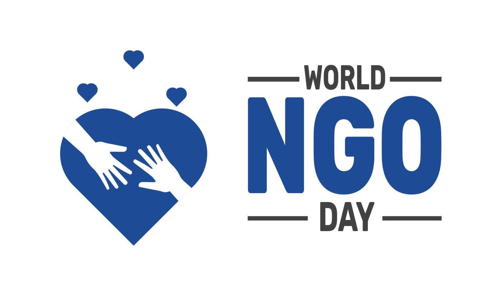 World NGO Day celebrates the contributions of non-governmental organizations to society, recognizing their role in driving change and supporting communities globally through diverse initiatives. vector