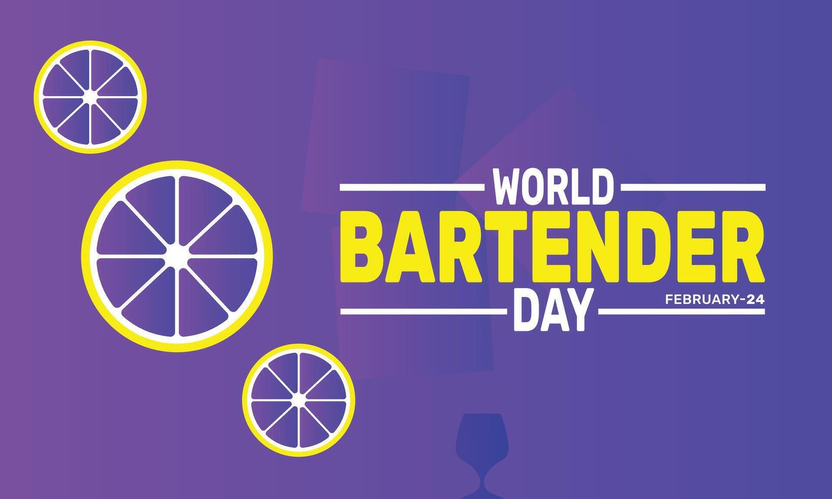 Celebrate the creativity and skill of bartenders worldwide on World Bartender Day. This special day honors the art of mixology and the dedication of those who craft perfect drinks. vector