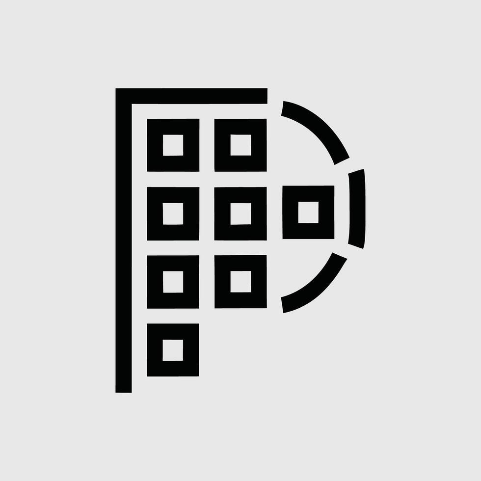 P letter logo, unique logo, business logo vector