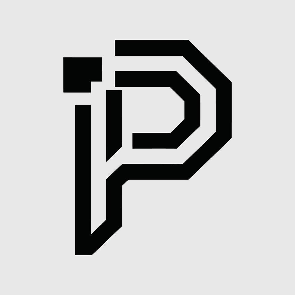 P letter logo, unique logo, creative logo vector