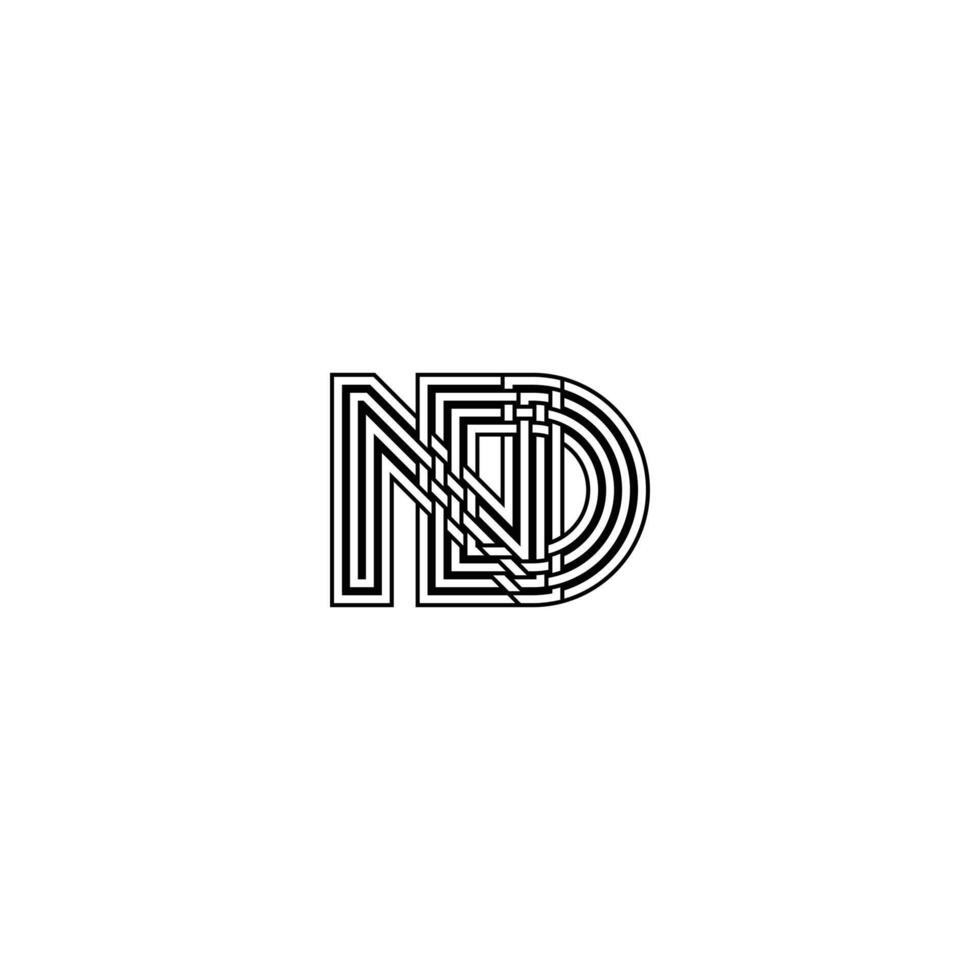 Versatile ND DN Logo Design for Modern Companies vector