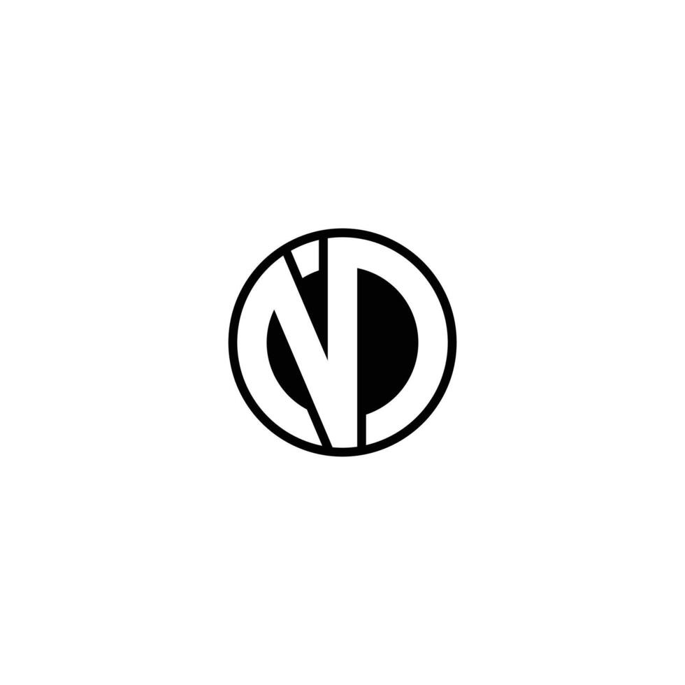 ND DN Monogram Logo for Innovative Branding Solutions vector