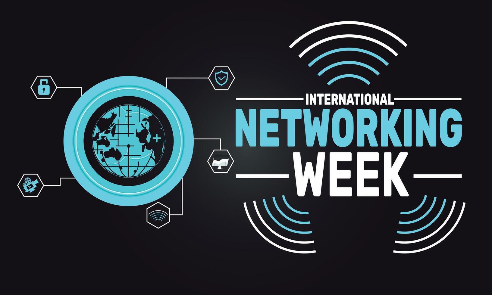 International Networking Week highlights the importance of networking in today interconnected world, offering events that promote collaboration, partnerships, and career advancement on a global scale. vector