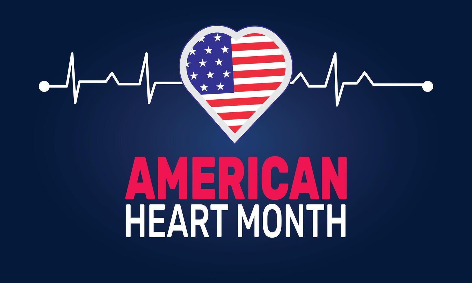 Celebrate American Heart Month by prioritizing heart health Learn about prevention, healthy eating, exercise, and managing risks to keep your heart strong and healthy. vector