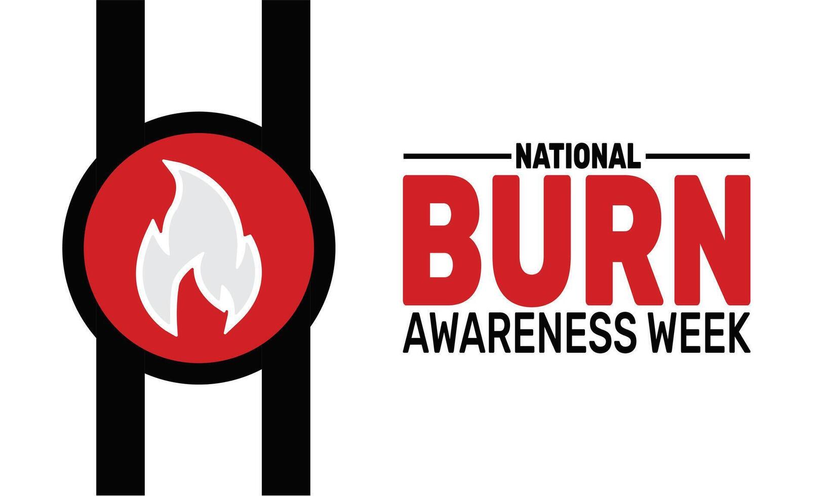 During National Burn Awareness Week, efforts are made to spread knowledge about burn prevention, the different types of burns, and the best practices for protecting loved ones from harm. vector