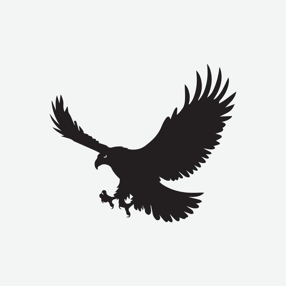 Majestic Eagle in Flight. vector