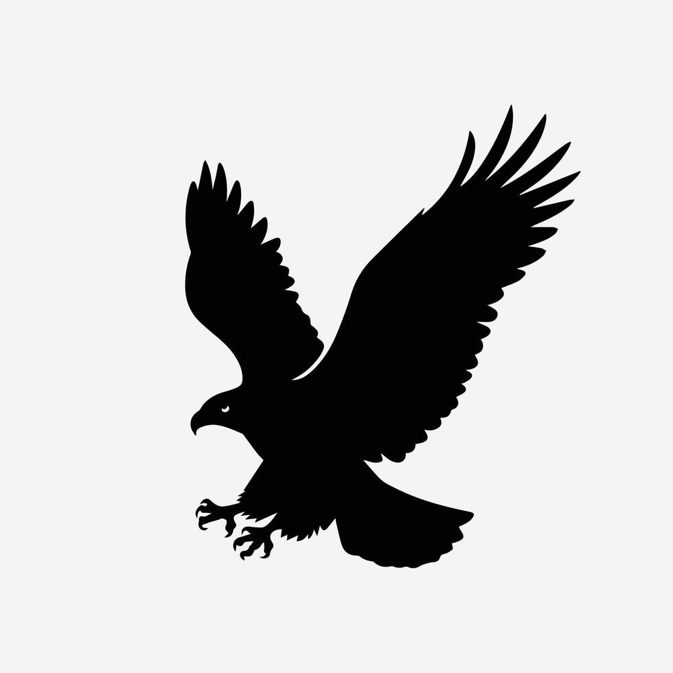 Majestic Eagle Silhouette. vector
