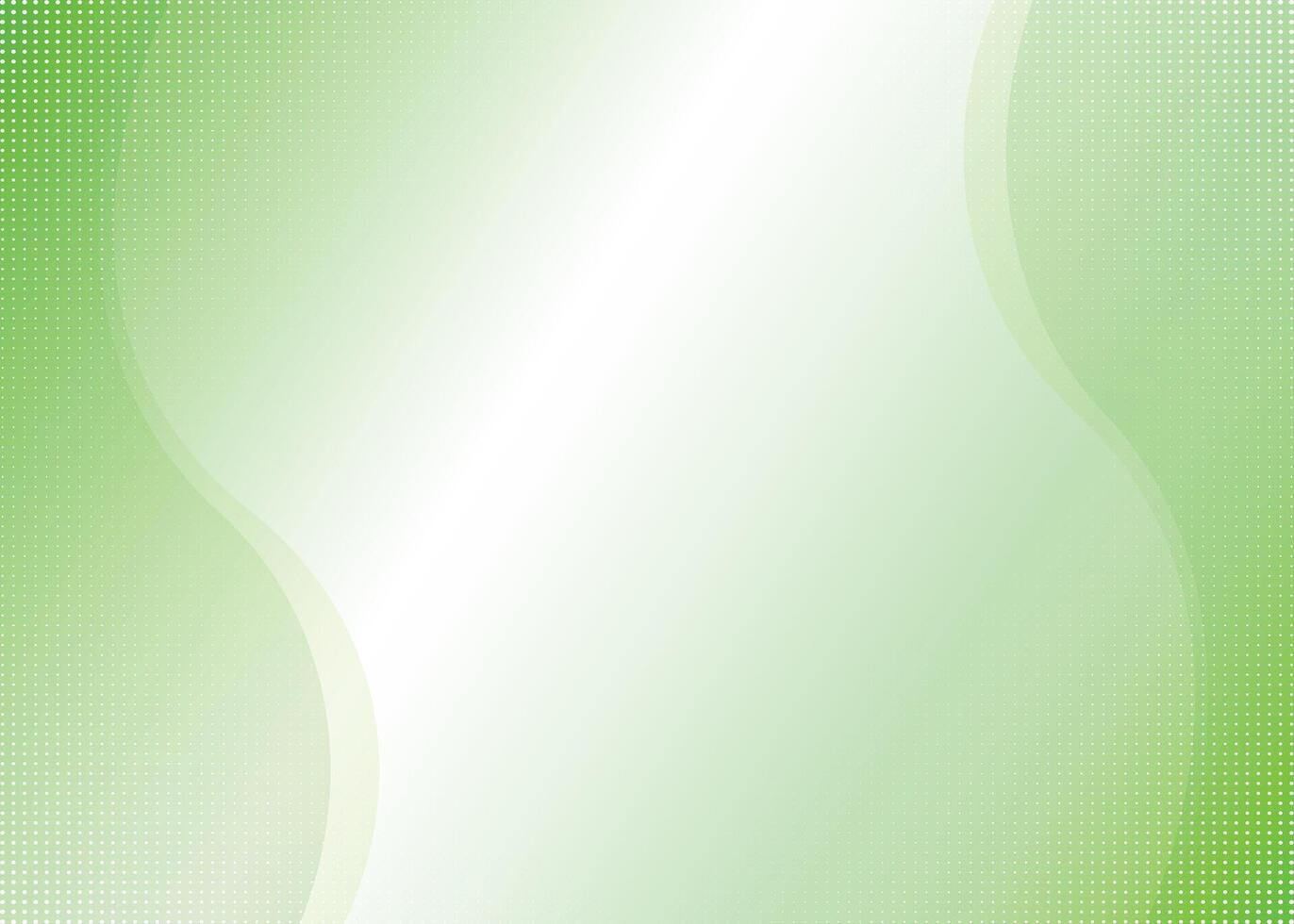 Green background with white gradient shape and texture vector
