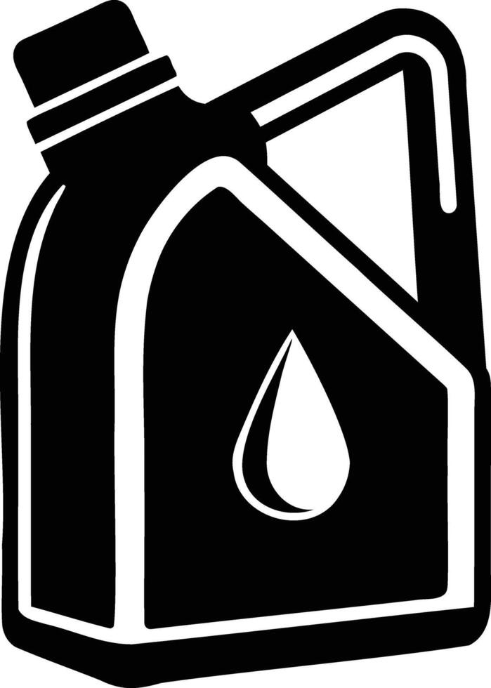 Industrial Oil Canister Silhouettes A Symbol of Utility and Strength vector