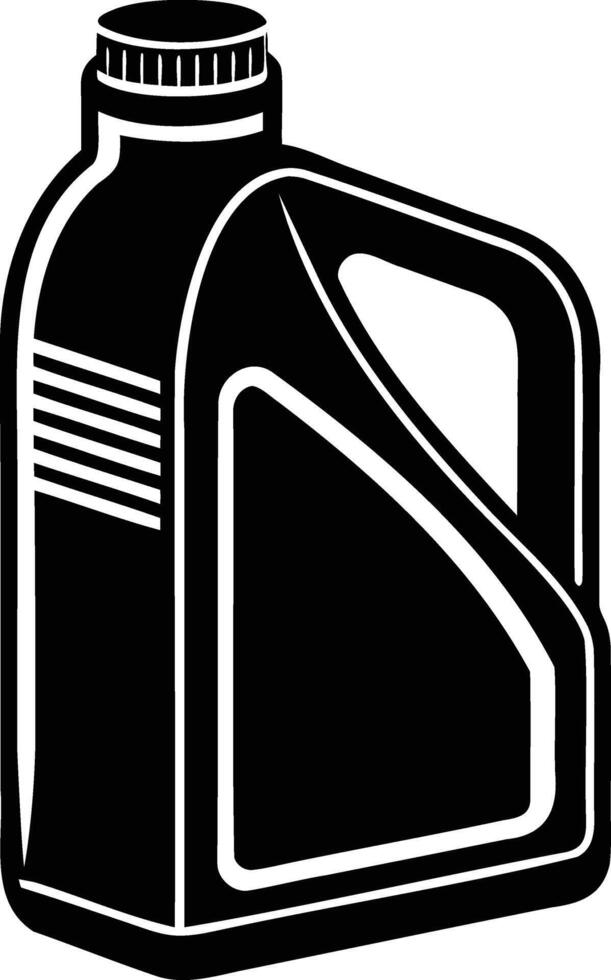 Robust Oil Canister Silhouettes A Symbol of Industry and Power vector