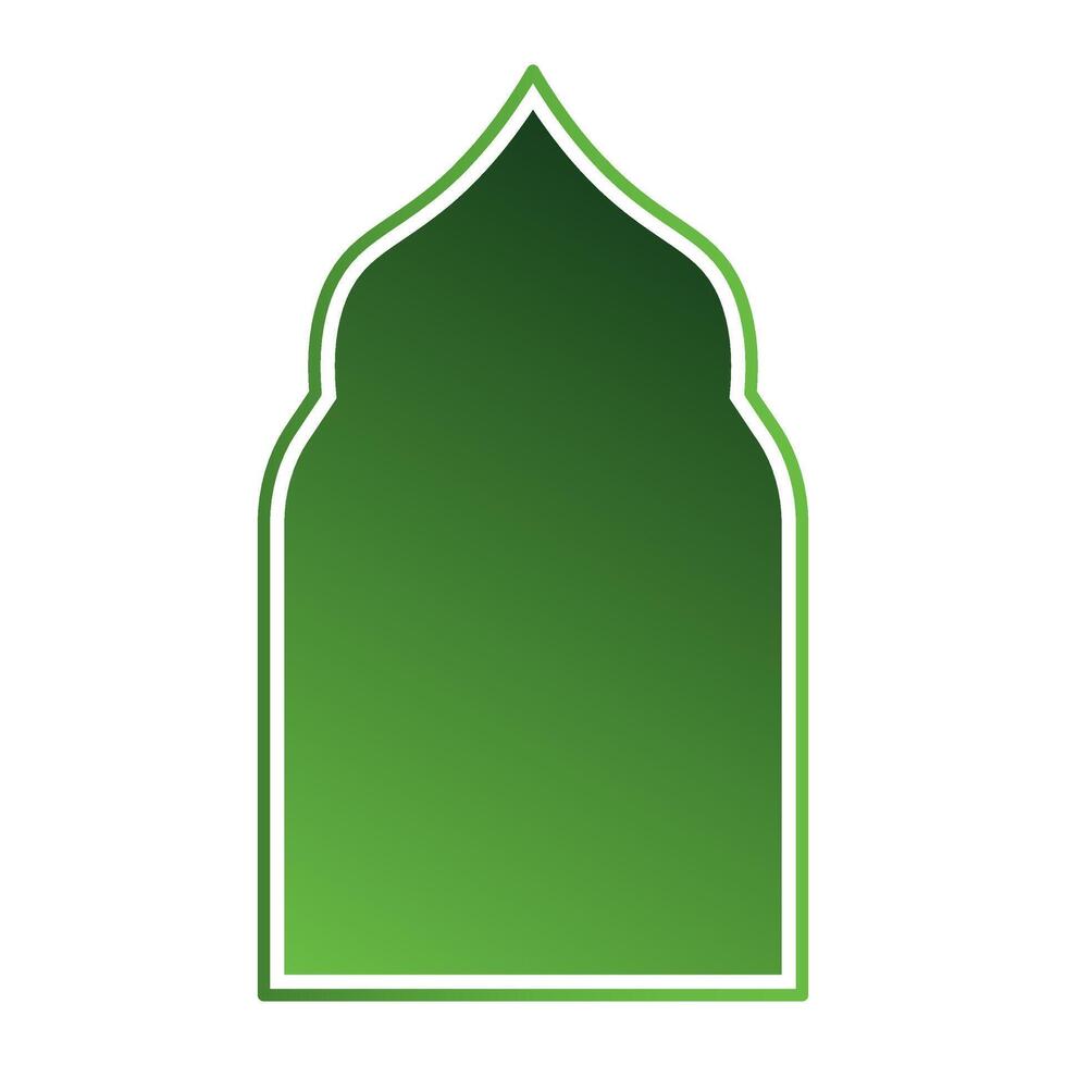islamic ramadan frame element design vector