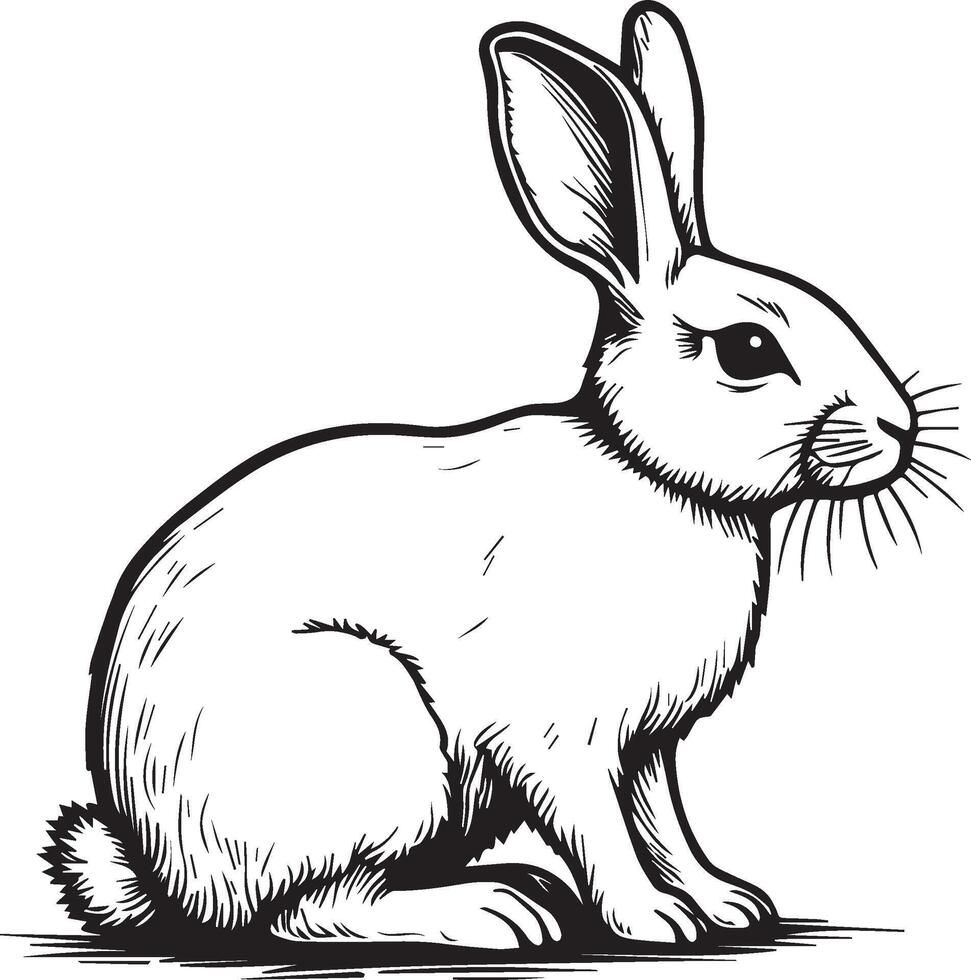 Rabbit Art Illustration vector