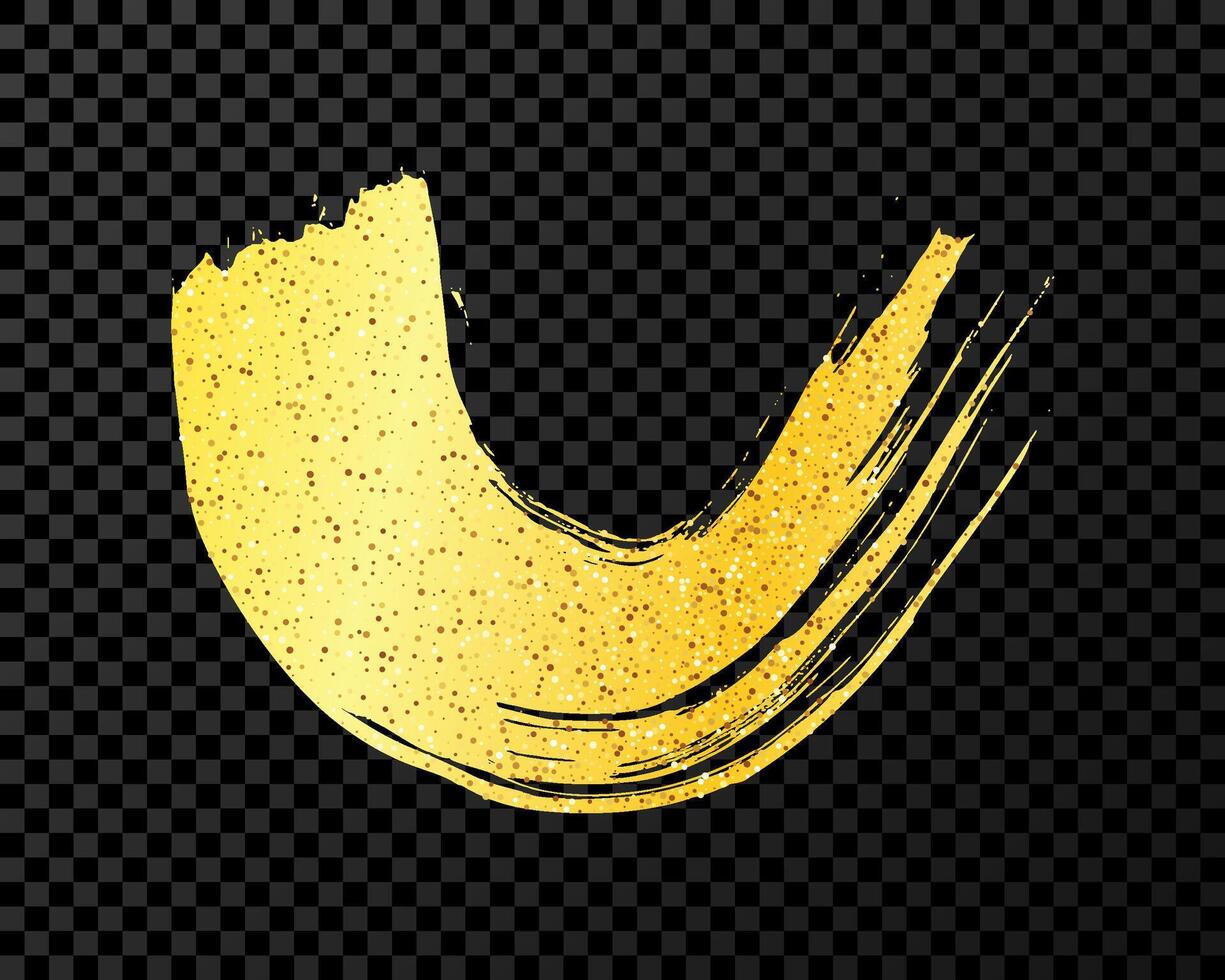 Gold grunge brush vector