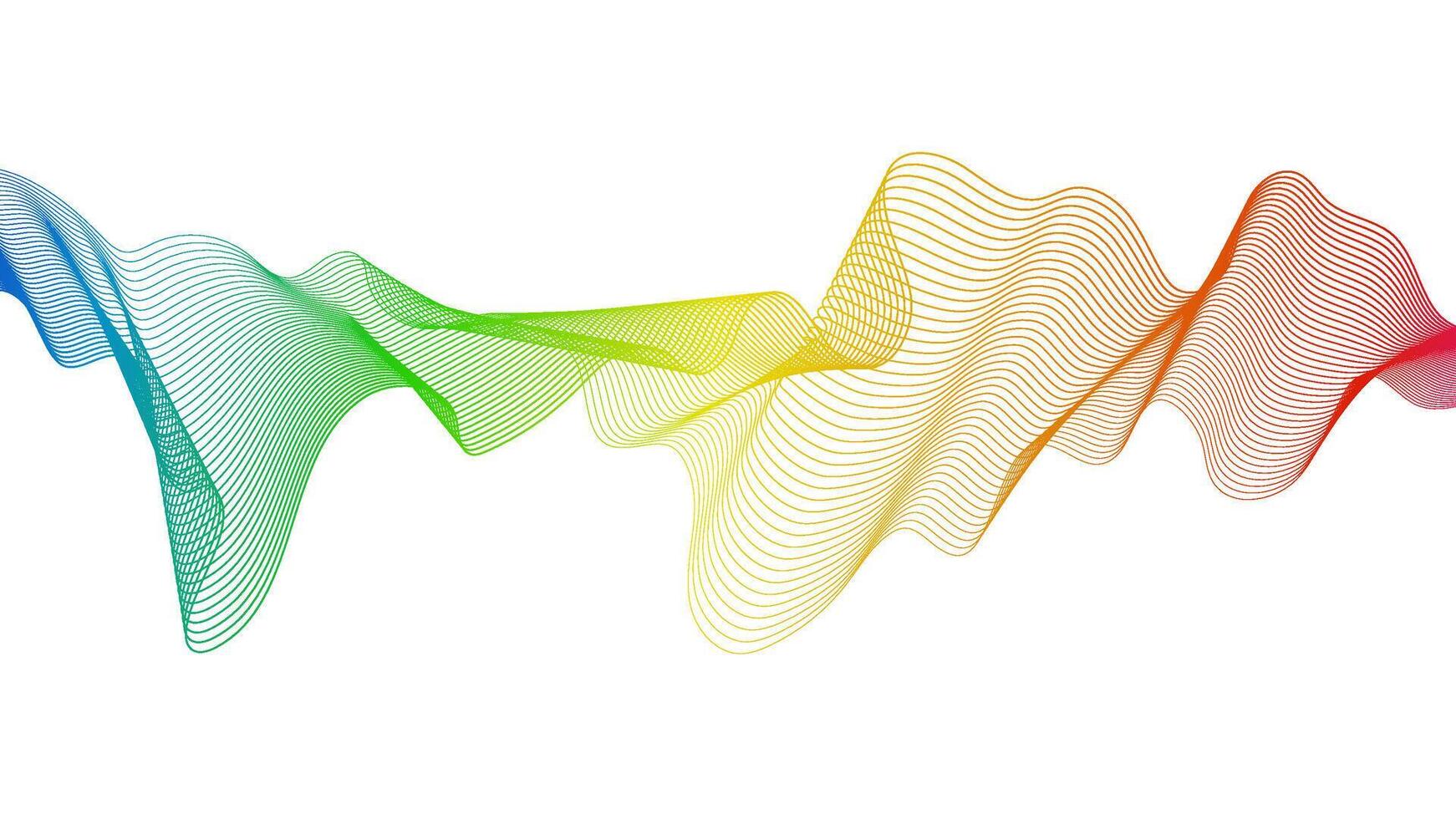 Abstract backdrop with wave lines vector