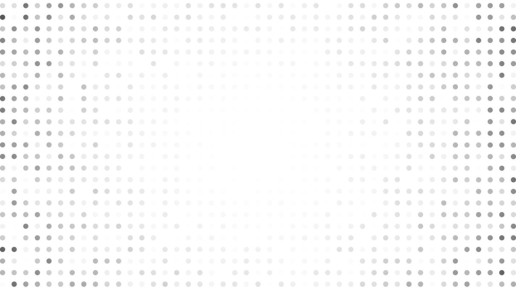 Monochrome halftone background with gray dots vector