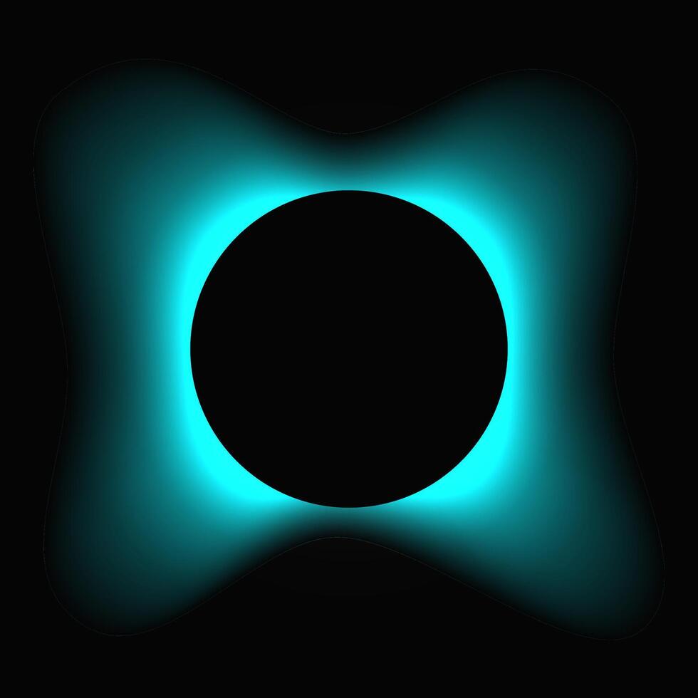 Circle light frame with color gradient vector