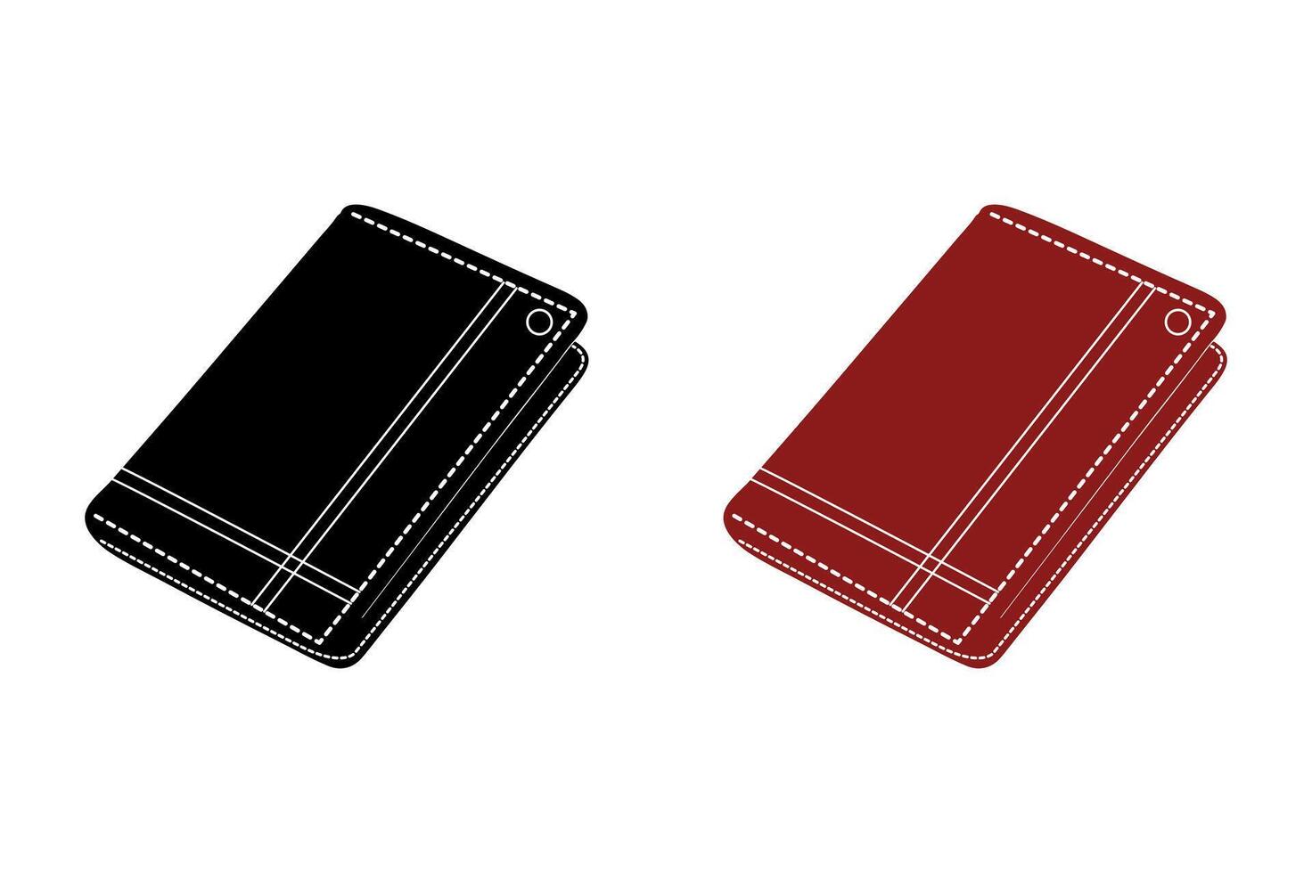 Wallet designs for financial projects. vector