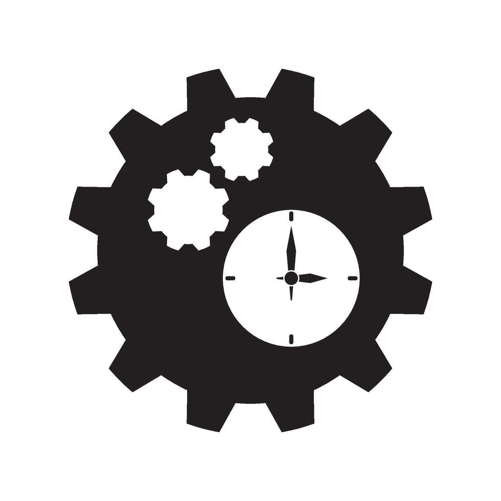 wheel of time icon illustration design template vector