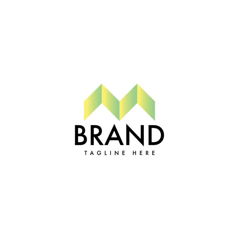 Monogram M Letter Monogram Logo Design vector