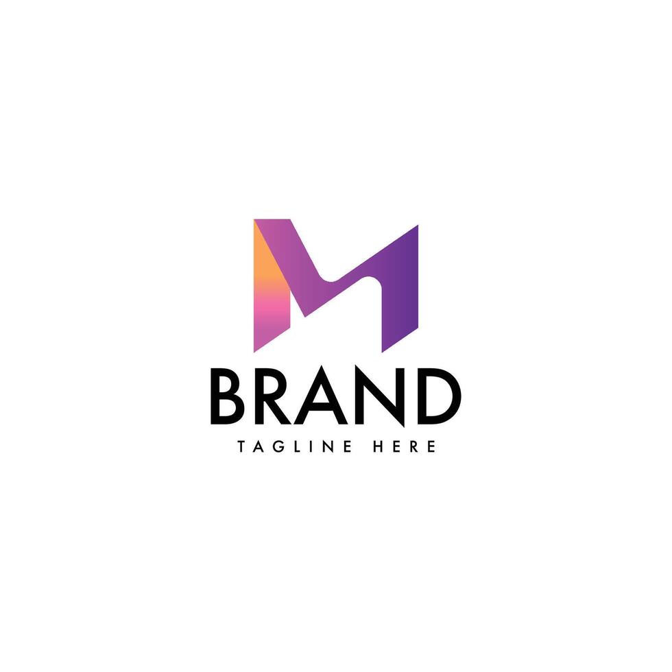 Monogram Letter M Monogram Logo Design Template vector