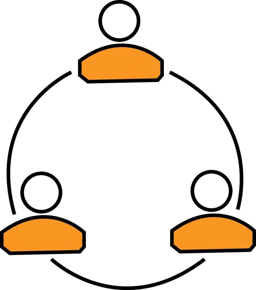 An illustration of a group of people vector